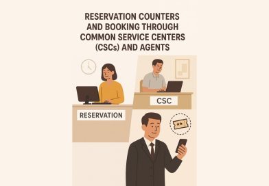 Reservation Counters and Booking through Common Service Centers (CSCs) and Agents